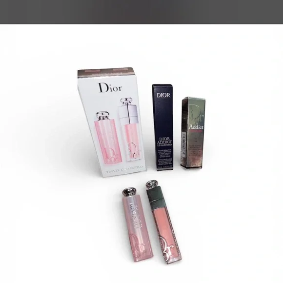 Dior Pink Lip Gloss Duo addict 001 set - Picture 3 of 7